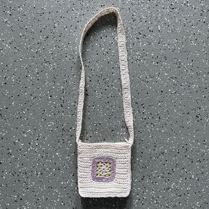Crochet Granny Square Mini Crossbody Bag